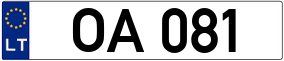 Trailer License Plate